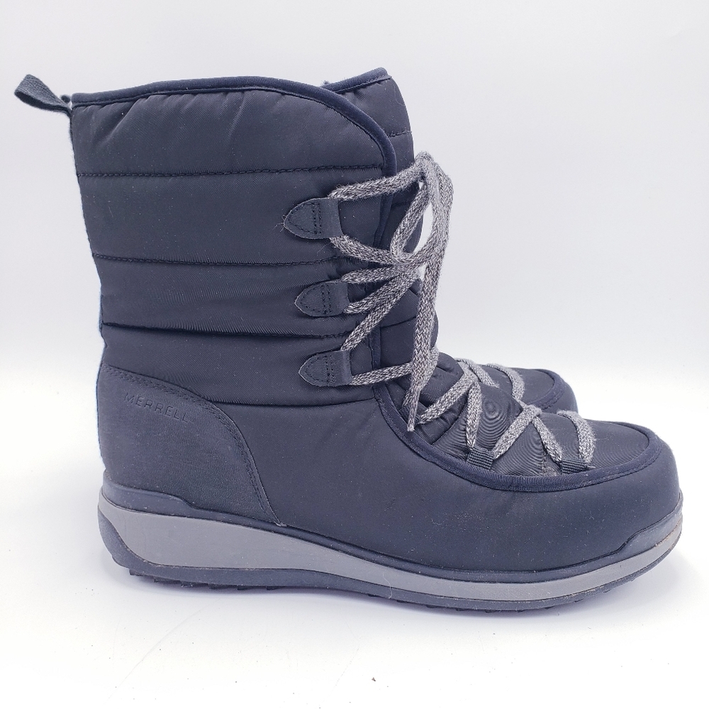 Merrell Snowcreek Cozy Polar Waterproof Boots Insulated Lace Up Women's 10‎
